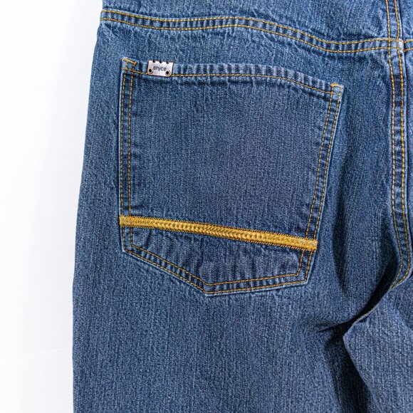 ENYCE Hip Hop Baggy Jeans 37 x 32 Y2K Embroidered Skater Wide Leg Streetwear - Picture 6 of 14